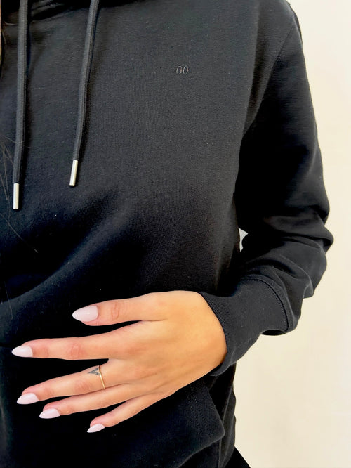 hoodie noir gravité 00